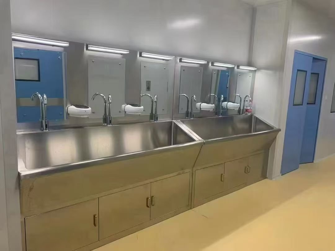 医用洗手池 洁净走廊安装效果