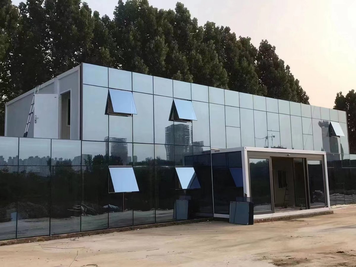 玻璃幕墙集装箱房 外观