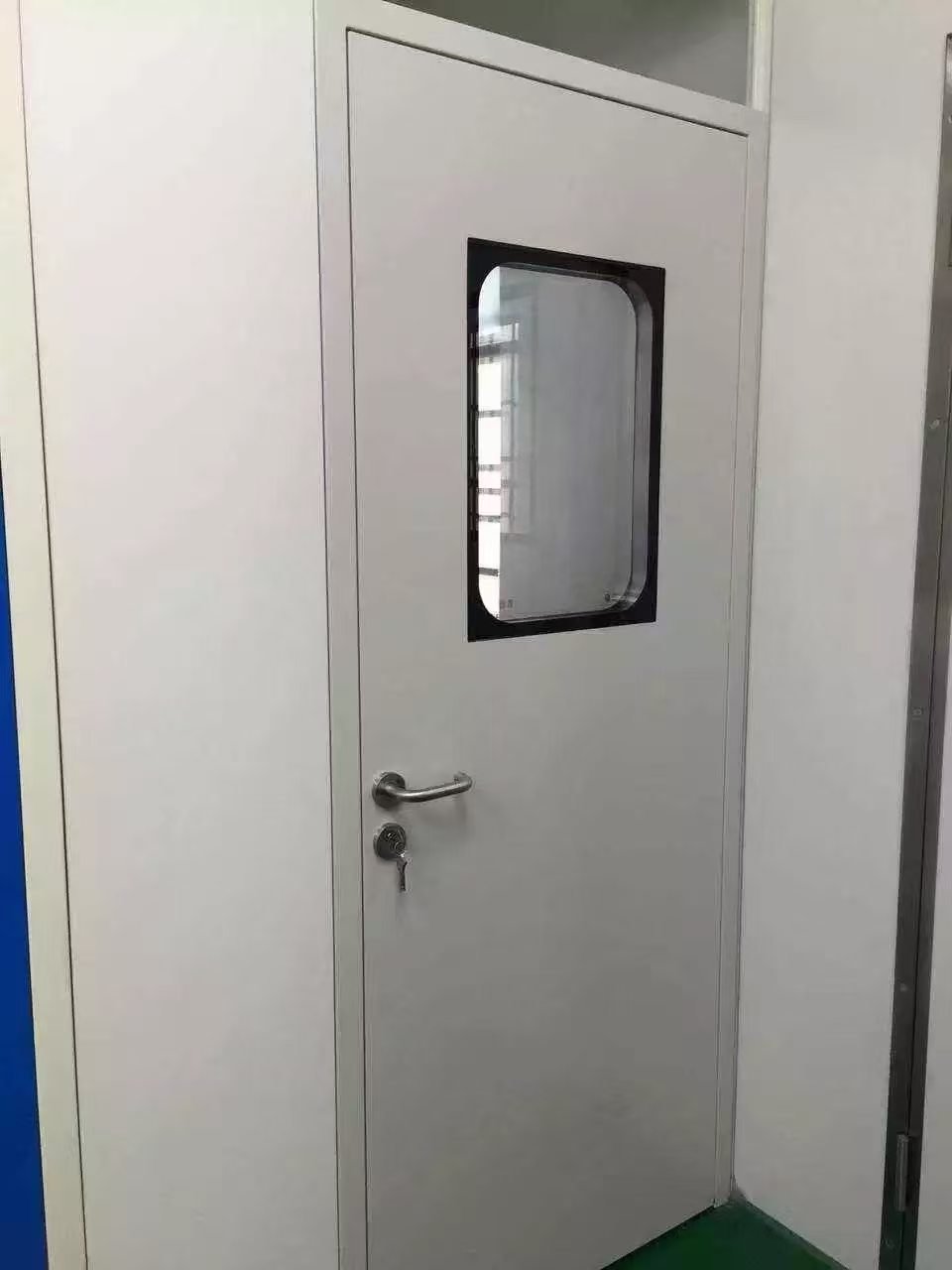 钢质洁净门 带观察窗 白色
